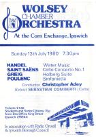 poster for concert on Sunday 13 Jul 1980