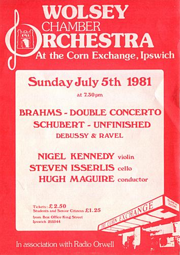 Poster for Sunday 5 Jul 1981