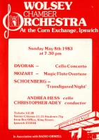 poster for concert on Sunday 8 May 1983