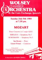 poster for concert on Sunday 8 Jul 1984
