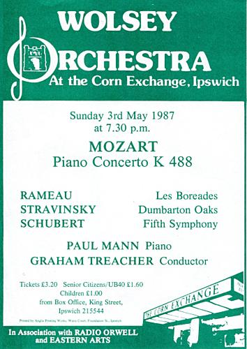 Poster for Sunday 3 May 1987
