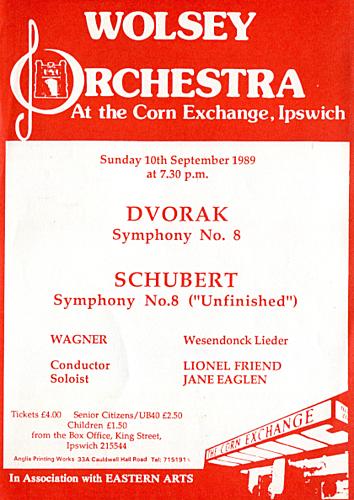 Poster for Sunday 10 Sep 1989