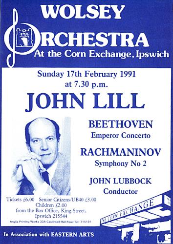 Poster for Sunday 17 Feb 1991
