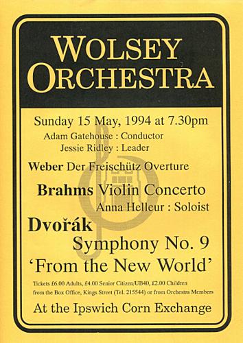 Poster for Sunday 15 May 1994