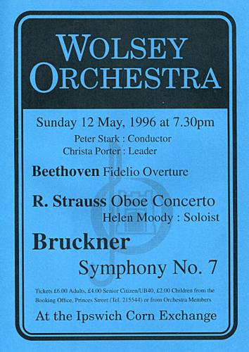 Poster for Sunday 12 May 1996