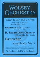 poster for concert on Sunday 12 May 1996