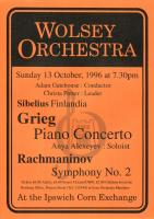 poster for concert on Sunday 13 Oct 1996