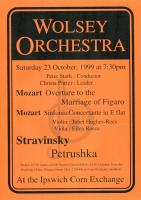 poster for concert on Saturday 23 Oct 1999