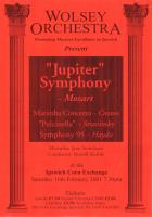 poster for concert on Saturday 10 Feb 2001