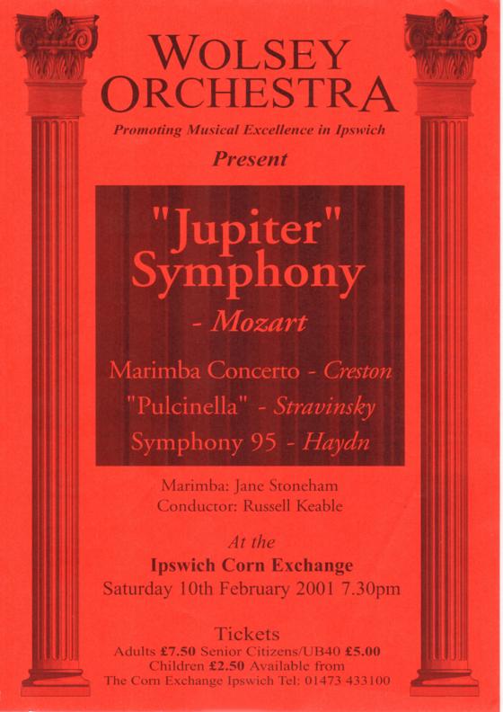 Poster for Saturday 10 Feb 2001