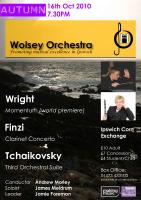 poster for concert on Saturday 16 Oct 2010