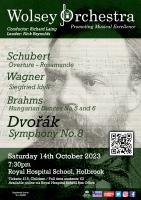 poster for concert on Saturday 14 Oct 2023