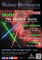 poster for concert on Saturday 12 Oct 2024